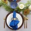 imageDII Solid Napkin Set Collection 20x20 Artichoke 6 PieceAnchor Blue