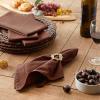 imageDII Solid Napkin Set Collection 20x20 Artichoke 6 PieceBark Brown