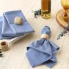 imageDII Solid Napkin Set Collection 20x20 Artichoke 6 PieceStonewash Blue