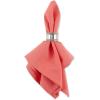 imageDII Solid Pastel Napkin Set Cotton Machine Washable 20x20 Inch Sky Blue 6 CountCoral Reef