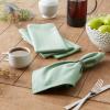 imageDII Solid Pastel Napkin Set Cotton Machine Washable 20x20 Inch Sky Blue 6 CountJadeite