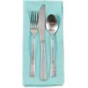 imageDII Solid Pastel Napkin Set Cotton Machine Washable 20x20 Inch Sky Blue 6 CountLight Aqua