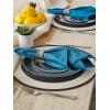 imageDII Solid Pastel Napkin Set Cotton Machine Washable 20x20 Inch Sky Blue 6 CountSky Blue