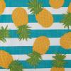 imageDII Spanish Tile Print Collection Vinyl MultiUse Flannel Backed Tablecloth Rectangle 60x84 Spanish TilePineapple