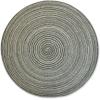 imageDII Tabletop Collection Variegated Round Placemat Round 15quot Diameter Blue 6 PieceBlack