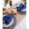 imageDII Tabletop Collection Variegated Round Placemat Round 15quot Diameter Blue 6 PieceBlue