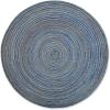 imageDII Tabletop Collection Variegated Round Placemat Round 15quot Diameter Blue 6 PieceBlue