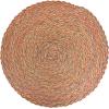 imageDII Tabletop Collection Variegated Round Placemat Round 15quot Diameter Blue 6 PieceBraided Red