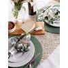 imageDII Tabletop Collection Variegated Round Placemat Round 15quot Diameter Blue 6 PieceSparkle Green