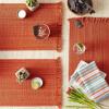 imageDII Variegated Tabletop Collection Placemat Set3x19 Tango Red 6 PieceBurnt Orange