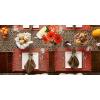 imageDII Variegated Tabletop Collection Placemat Set3x19 Tango Red 6 PieceBurnt Orange