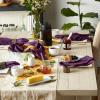 imageDII Variegated Tabletop Collection Placemat Set3x19 Tango Red 6 PieceEggplant
