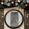 imageDII Variegated Tabletop Collection Placemat Set3x19 Tango Red 6 PieceGray