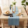 imageDII Variegated Tabletop Collection Placemat Set3x19 Tango Red 6 PieceLight Blue