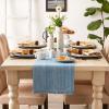 imageDII Variegated Tabletop Collection Placemat Set3x19 Tango Red 6 PieceLight Blue