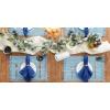 imageDII Variegated Tabletop Collection Placemat Set3x19 Tango Red 6 PieceLight Blue