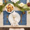 imageDII Variegated Tabletop Collection Placemat Set3x19 Tango Red 6 PieceNautical Blue