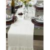 imageDII Variegated Tabletop Collection Placemat Set3x19 Tango Red 6 PieceOffwhite