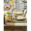 imageDII Variegated Tabletop Collection Placemat Set3x19 Tango Red 6 PieceOlive Green