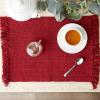 imageDII Variegated Tabletop Collection Placemat Set3x19 Tango Red 6 PieceRedwood