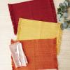 imageDII Variegated Tabletop Collection Placemat Set3x19 Tango Red 6 PieceRedwood