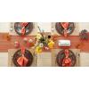 imageDII Variegated Tabletop Collection Placemat Set3x19 Tango Red 6 PieceSpice