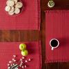 imageDII Variegated Tabletop Collection Placemat Set3x19 Tango Red 6 PieceTango Red