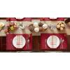imageDII Variegated Tabletop Collection Placemat Set3x19 Tango Red 6 PieceTango Red
