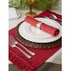 imageDII Variegated Tabletop Collection Placemat Set3x19 Tango Red 6 PieceTango Red