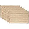 imageDII Variegated Tabletop Collection Placemat Set3x19 Tango Red 6 PieceTaupe
