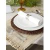imageDII Variegated Tabletop Collection Placemat Set3x19 Tango Red 6 PieceTaupe
