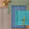 imageDII Variegated Tabletop Collection Placemat Set3x19 Tango Red 6 PieceTeal