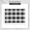 imageDII Variegated Tabletop Collection Placemat Set3x19 Tango Red 6 PieceTeal