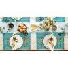 imageDII Variegated Tabletop Collection Placemat Set3x19 Tango Red 6 PieceTeal