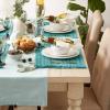imageDII Variegated Tabletop Collection Placemat Set3x19 Tango Red 6 PieceTeal