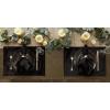 imageDII Velvet Collection Tabletop Napkin Set Cream 4 PieceBlack
