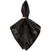 imageDII Velvet Collection Tabletop Napkin Set Cream 4 PieceBlack