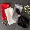 imageDII Velvet Collection Tabletop Napkin Set Cream 4 PieceBlack