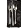 imageDII Velvet Collection Tabletop Napkin Set Cream 4 PieceBlack