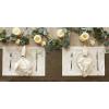 imageDII Velvet Collection Tabletop Napkin Set Cream 4 PieceCream