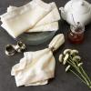 imageDII Velvet Collection Tabletop Napkin Set Cream 4 PieceCream