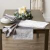 imageDII Velvet Collection Tabletop Napkin Set Cream 4 PieceSilver