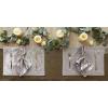 imageDII Velvet Collection Tabletop Napkin Set Cream 4 PieceSilver