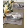 imageDII Velvet Collection Tabletop Napkin Set Cream 4 PieceSilver