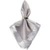 imageDII Velvet Collection Tabletop Napkin Set Cream 4 PieceSilver