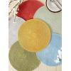 imageDII Woven Collection Round Braided Floral Placemat Set 15quot Stone 6 PieceHoney Gold