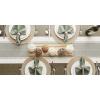 imageDII Woven Collection Round Braided Floral Placemat Set 15quot Stone 6 PieceStone