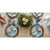 imageDII Woven Kitchen Collection Round Placemat Set 15quot Round Natural Fringe 6 PieceNatural Dahlia