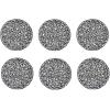 imageDII Woven Paper Tabletop Collection Holiday or Event Dcor Reversible Round Placemat Set 15quot Dia Taupe 6 PieceBlack