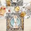 imageDII Woven Paper Tabletop Collection Holiday or Event Dcor Reversible Round Placemat Set 15quot Dia Taupe 6 PieceBlack